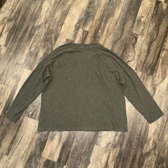 Eddie Bauer Fleece Crewneck Pullover Sweater Olive Green Men's Size XL - Picture 6 of 7